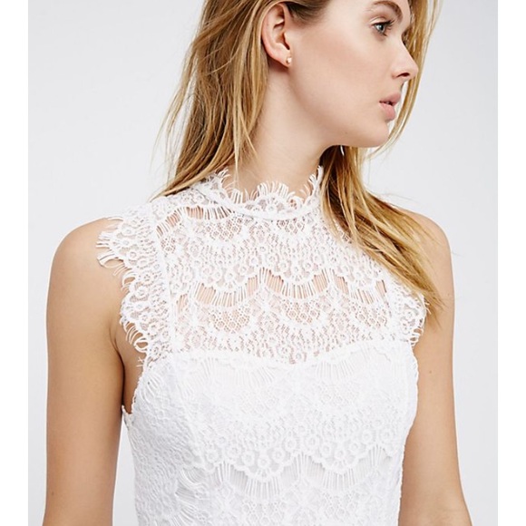 FREE PEOPLE {intimately} white lace dress - NWT - Picture 3 of 7